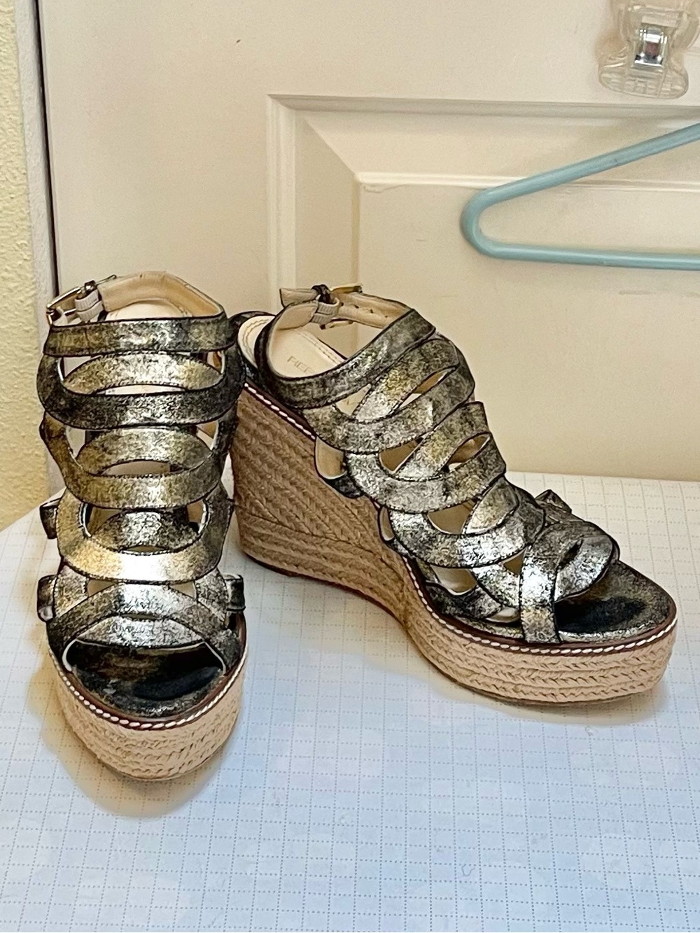 Rebecca Minkoff platform wedge sandals